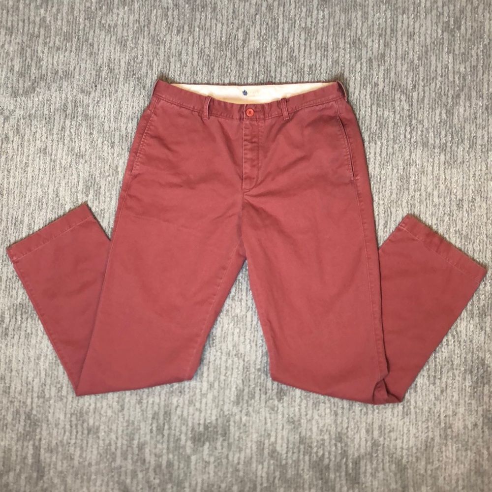 J.Crew Broken-In 100% Cotton Chinos in Spiced Coral | 34 x 34
